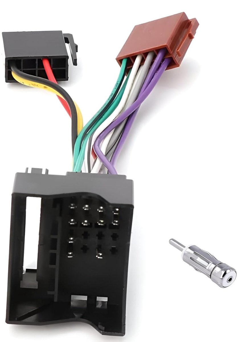 ISO Verbindingskabel voor Autoradio met Antenneadapter voor Ford Modellen