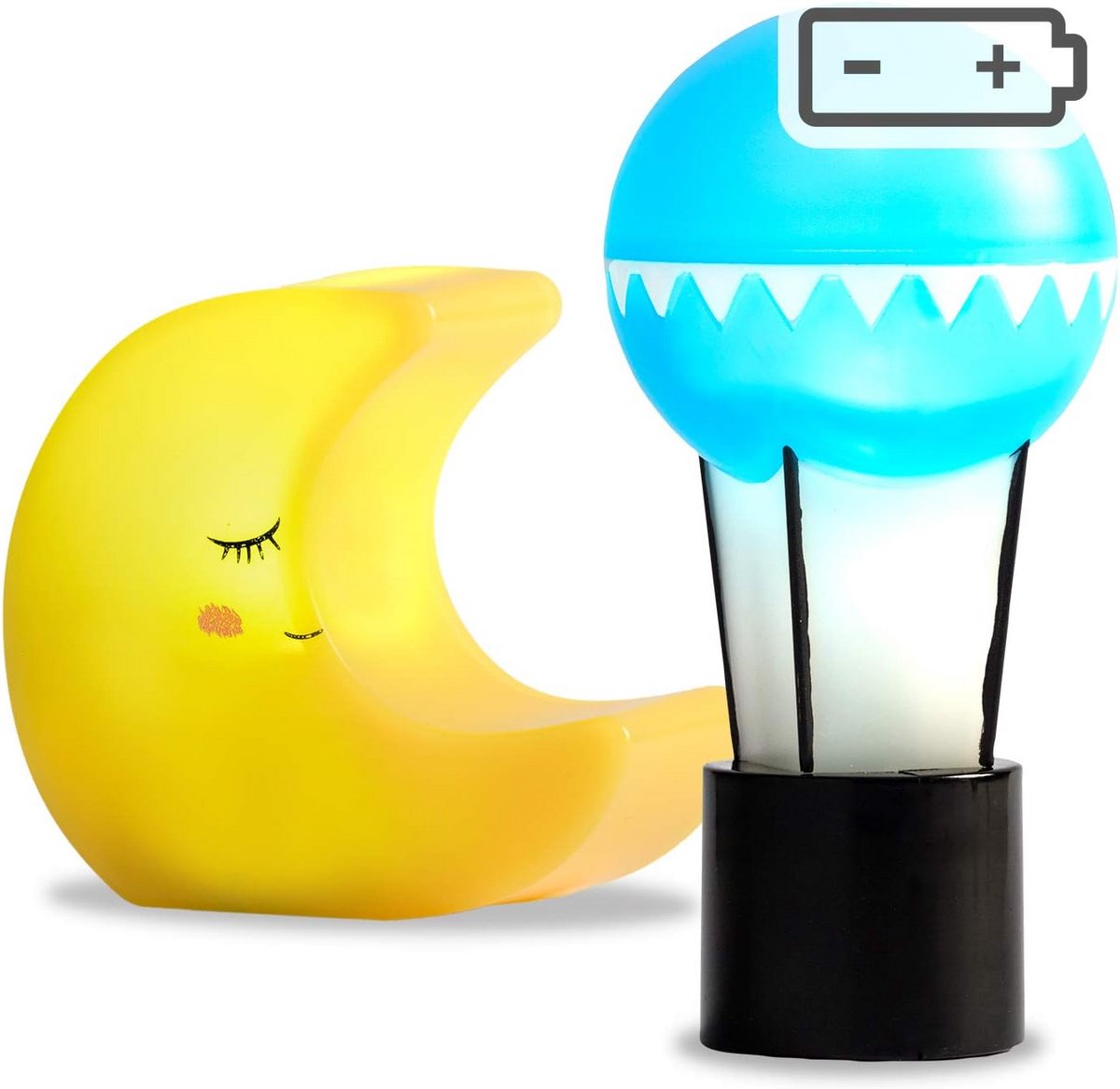 LED Verlichting Set voor Poppenhuis Accessoires - Ballonlamp en Maanlamp Batterij LED