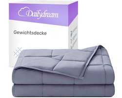 Dailydream Verzwaringsdeken voor volwassenen van 100% katoen, editie Grijs. Grau / 4,5 KG / 135x200cm
