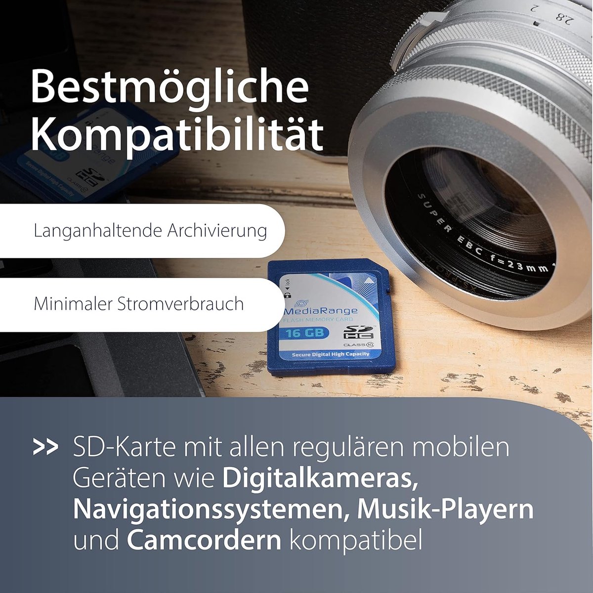 SDHC Geheugenkaart 8GB Klasse 10 voor Camera, Smartphone en Tablet