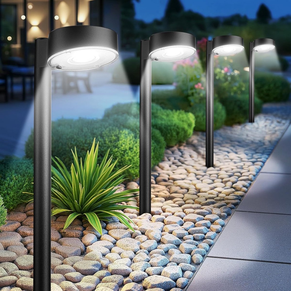 Heldere Solar Buitenlampen - 8x12 LEDs - Waterdicht IP65 - Tuin, Terras & Pad Verlichting 