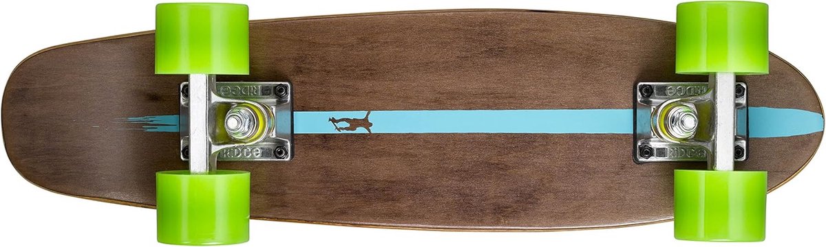 Mini Cruiser Skateboard 55cm Houten Compleet Zachte Wielen & Top Grip