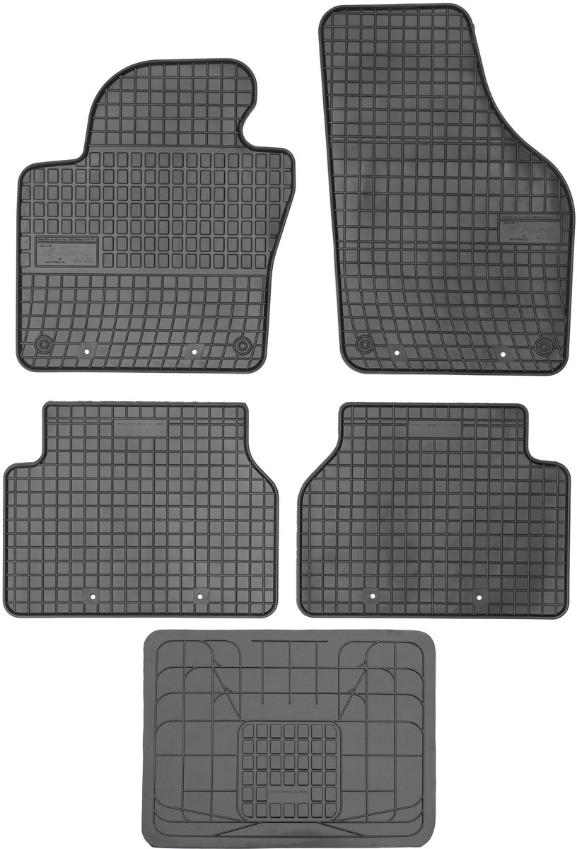Max-Dywanik Frogum - Auto Matten - Volkswagen Tiguan 2007-2015 - Zwart - 41x51 cm