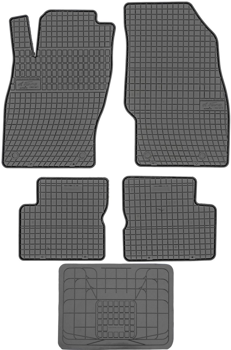 Frogum Serie - Opel Adam Autodermatten Set - Zonder Stoppers - 2013-2019 - 41x51 cm
