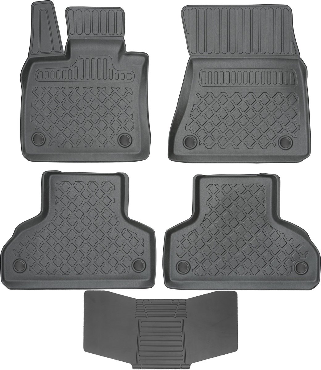 Aristar - Auto Vloermatten - BMW X5/X6 - Beschermingsrand - Mat Zwart