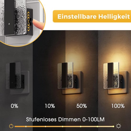 Nachtlampje met Schemersensor - Traploos Dimbaar - Warm Wit Licht - Stekkerlamp voor Kinderkamer en Gang van Merkloos — afbeelding 3