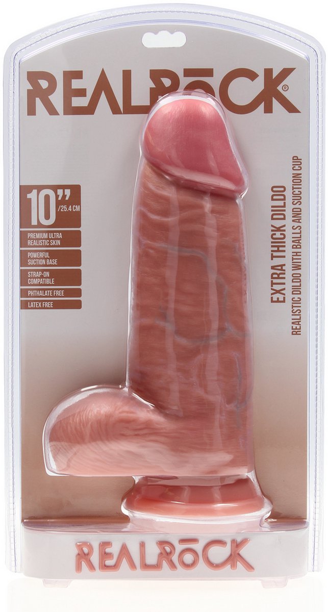 Extra Thick Straight with Balls 25,4 cm - Beige