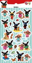 Funny Products Stickers Bing 20 X 10 Cm Papier Blauw 19 Stuks