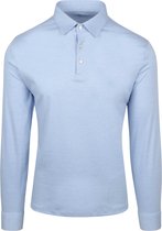 Desoto Longsleeve Poloshirt Essential Lichtblauw - Maat XL - Heren