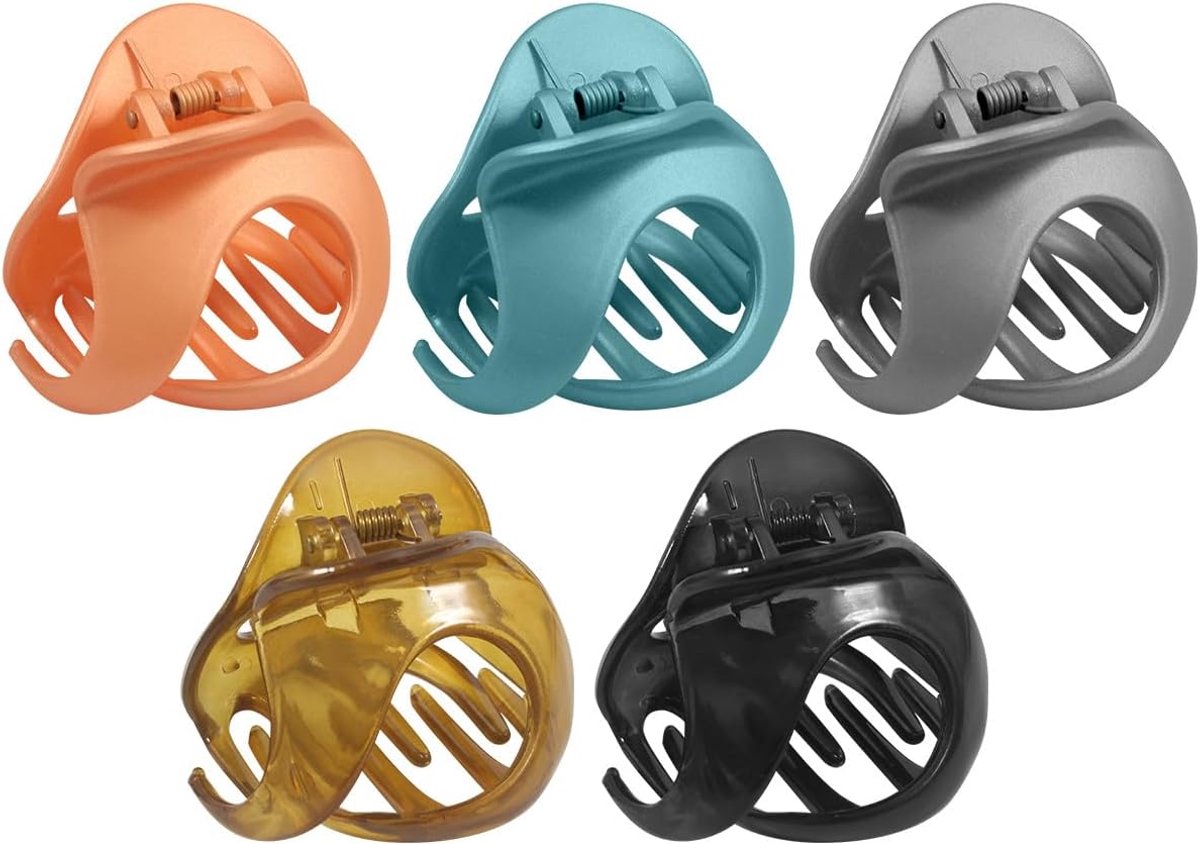 Set van 5 Grote Antislip Haarklauwclips voor Dames en Meisjes