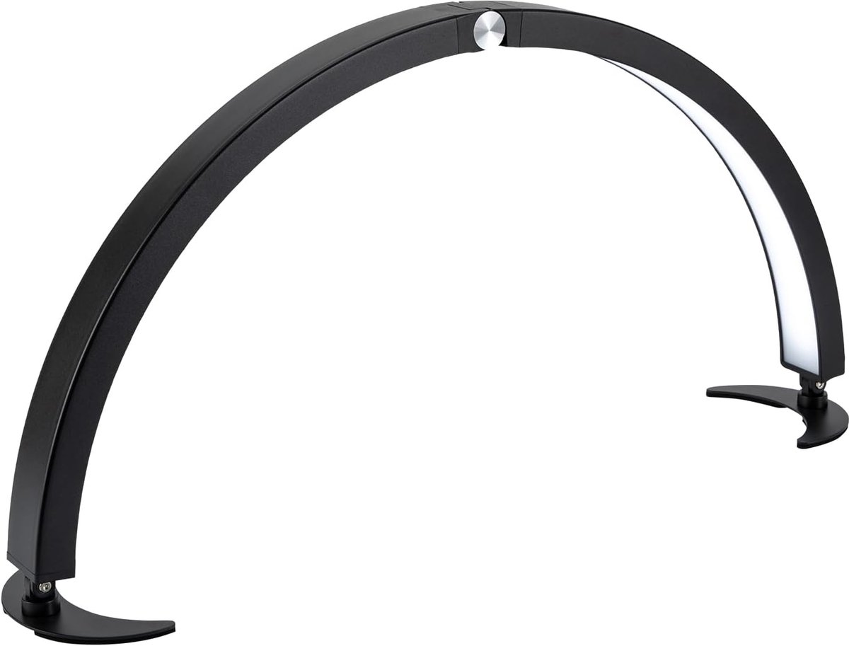 Grote Halve Maan LED Lamp voor Nagelstudio en Schoonheidssalons - 71cm Dimbaar Licht