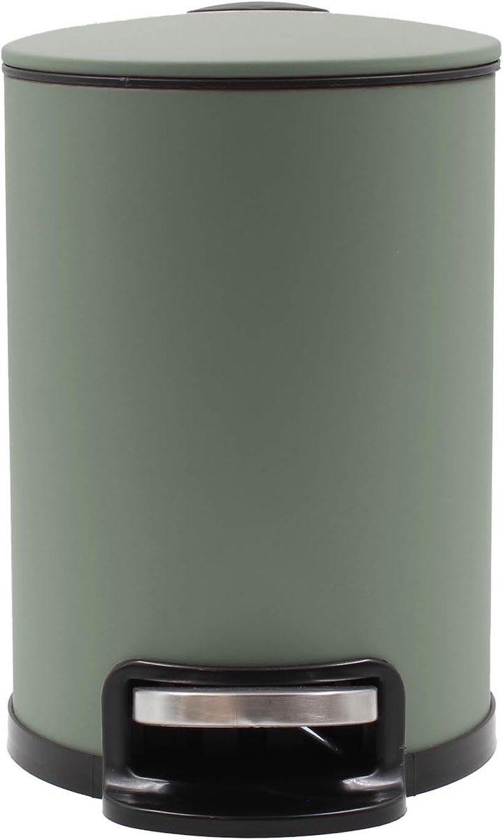 Kleine afvalbak 3 liter groen voor badkamer of toilet