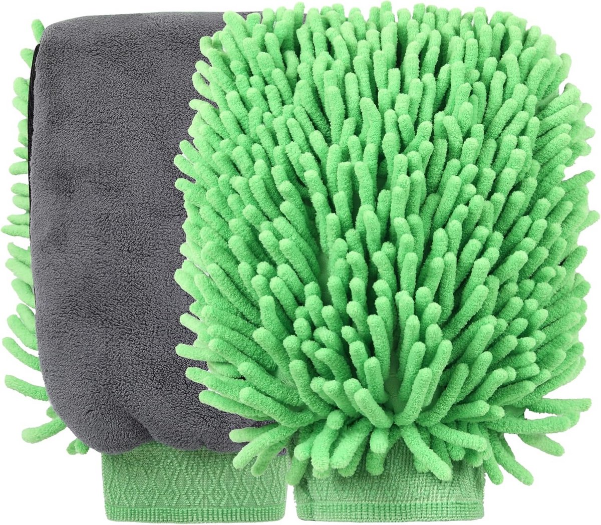 3-in-1 Microvezel Washandschoenen voor Auto en Huis: Krasvrij en Absorberend
