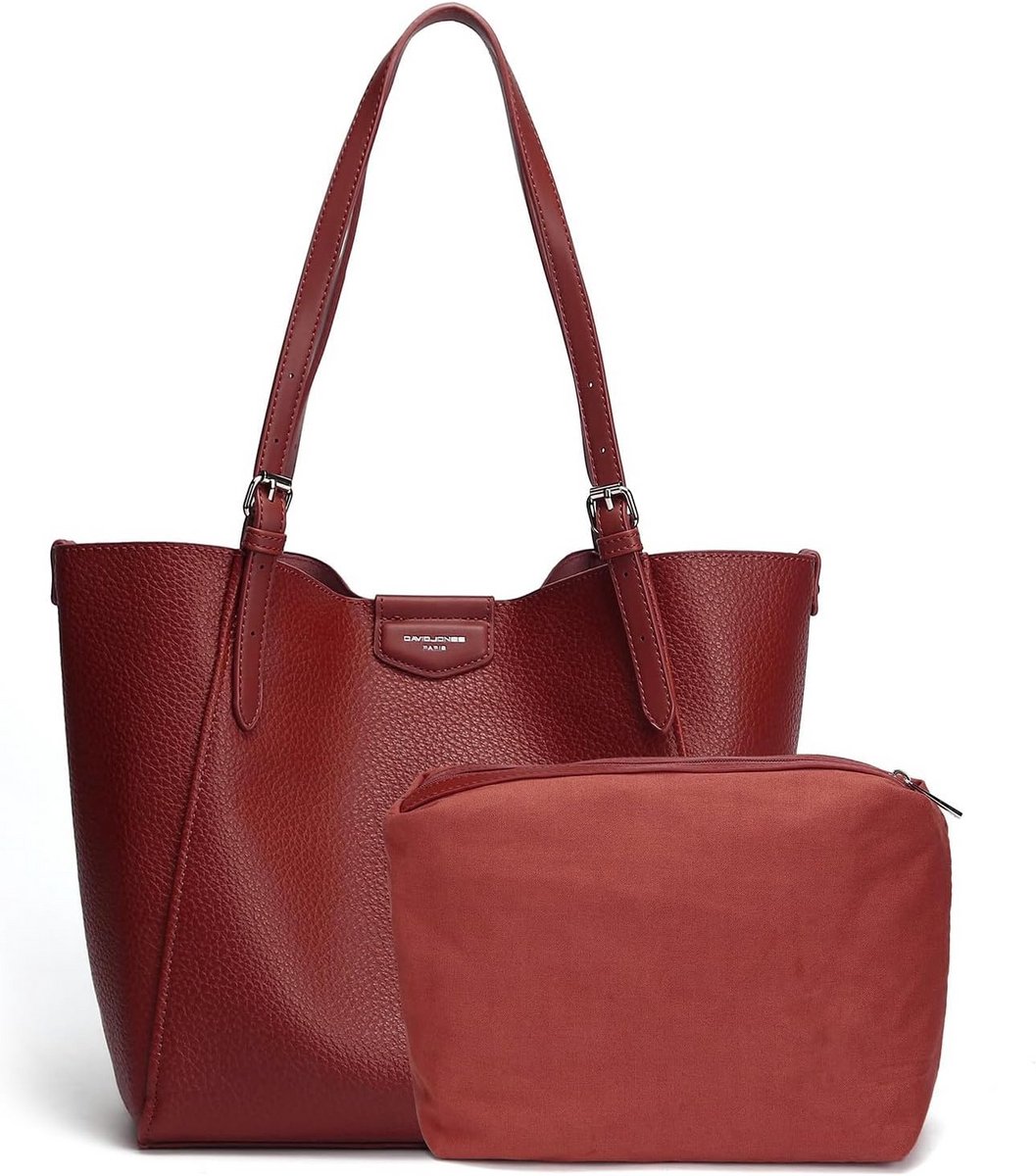 Grote Dames Schoudertas van Zacht PU Leer - Stijlvolle Shopper en Werktas met Losse Etui