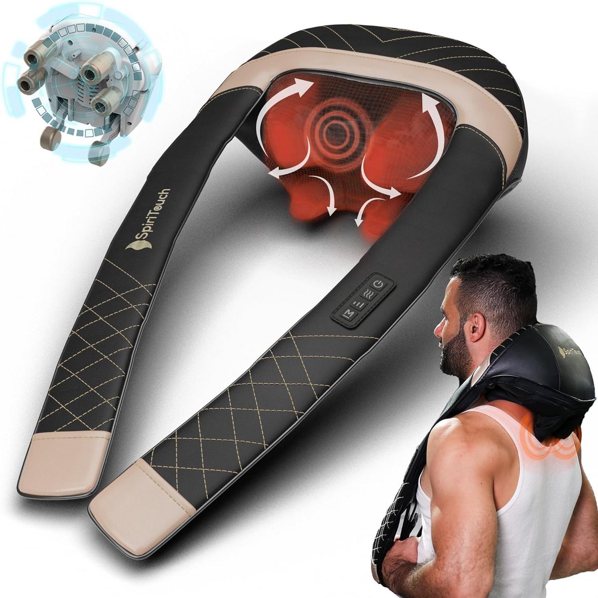 Shiatsu Nekmassage Apparaat met Warmte voor Nek en Schouders