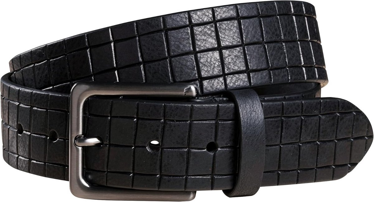 Verstelbare leren herenriem Lucca 40mm breed met gesp