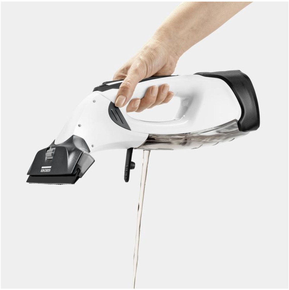 Kärcher WV 5 Plus N Battery Ruitenreiniger - Extra verwisselbare accu met laadstation - Looptijd accu 35 min. - Verwisselbare accu - Werkbreedte 170/280 mm - Incl. smalle zuigmond, sproeiflacon, microvezeldoek en reinigingsmiddelconcentraat thumbnail 7