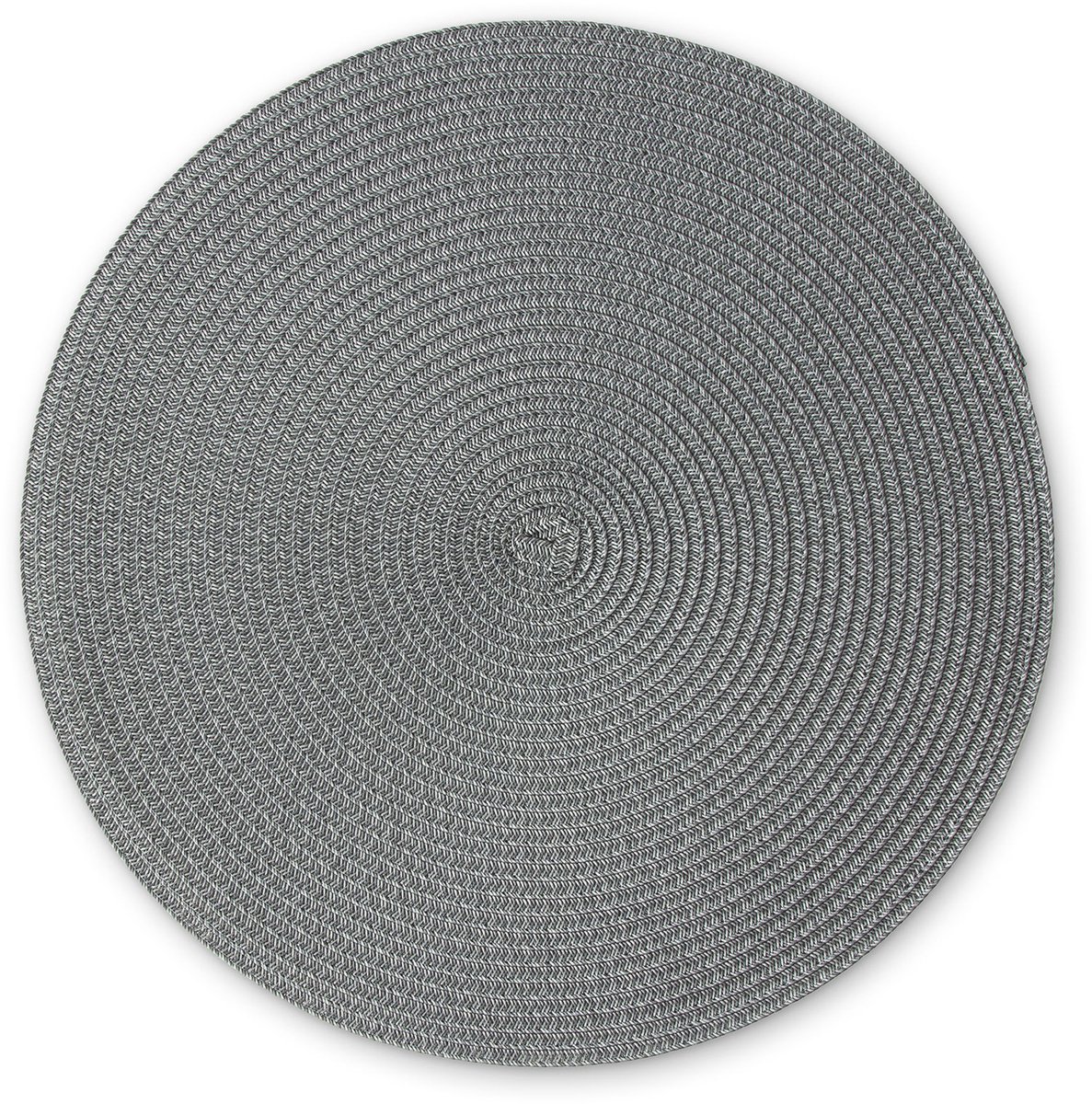 Continenta placemat rond, placemat, placemat, onderzetter, kunststof, Ø 38 cm, donkergrijs, 6621