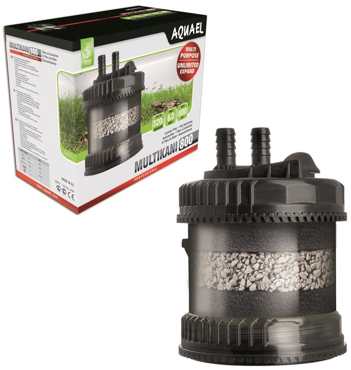 Aquael Multi Kani 800 - Uitbreidbaar Aquarium Filter - Groeit mee met uw aquaria