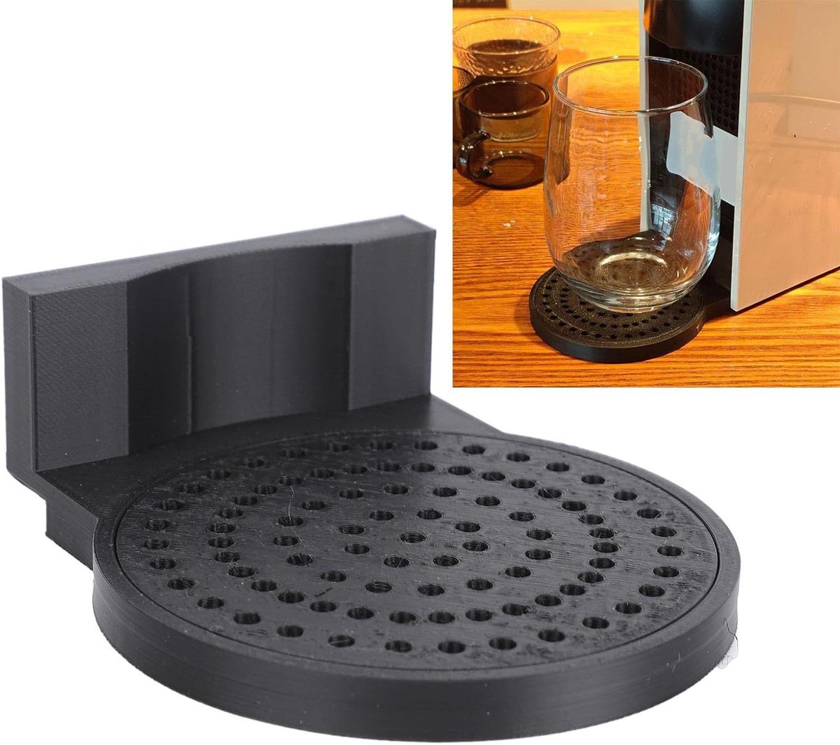 Afdruiprek voor espressocups en kopjes - Praktisch dienblad voor espressomachines