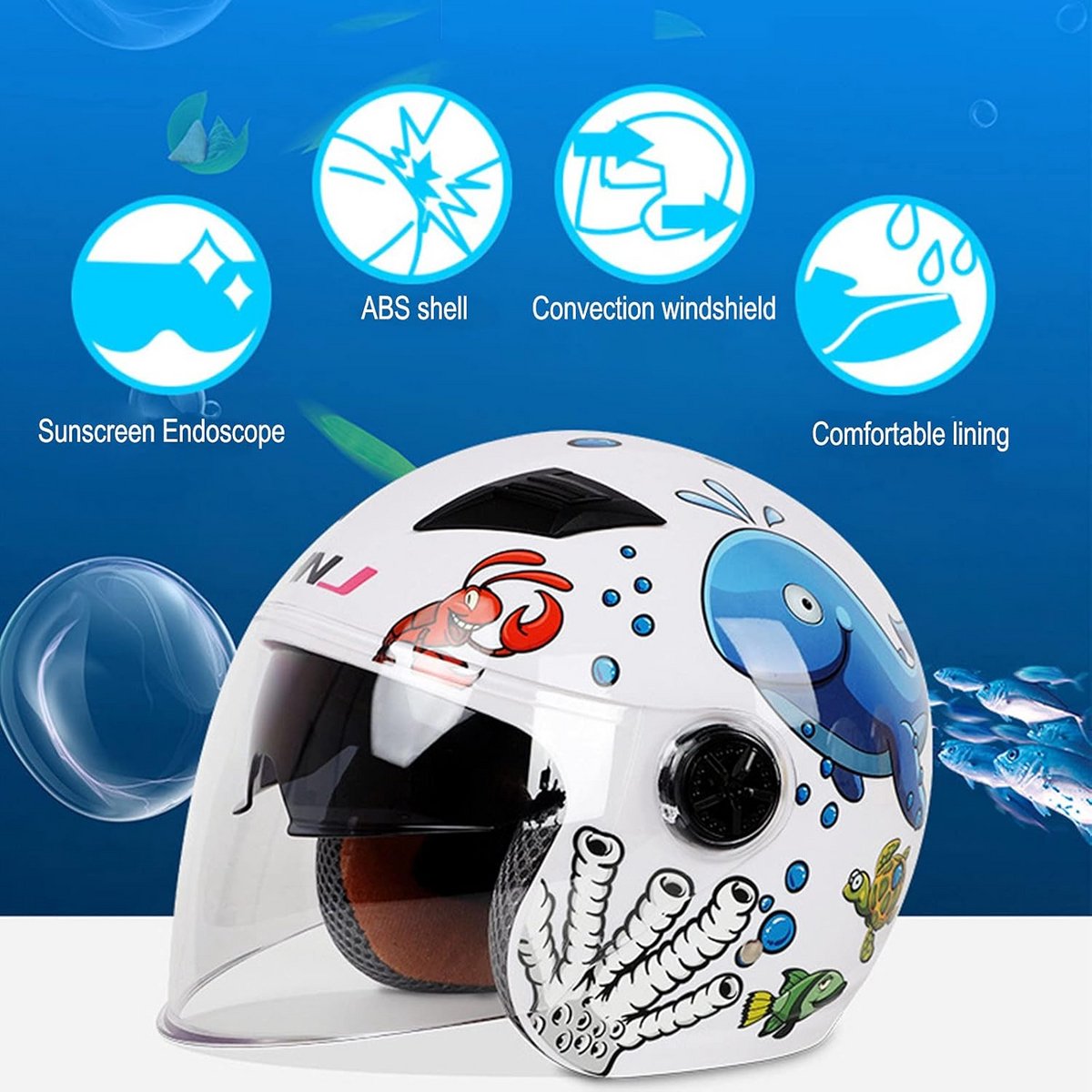Kinderhelm Veiligheid voor Fiets, Scooter, Skateboard en Loopfiets (3-8 Jaar)