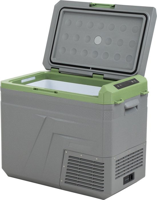 Steamy-E Single Zone Elektrische Compressor Koelbox - Single Zone - 46 liter - 12V en 230V - voor auto en camping - Grijs van Merkloos — afbeelding 3