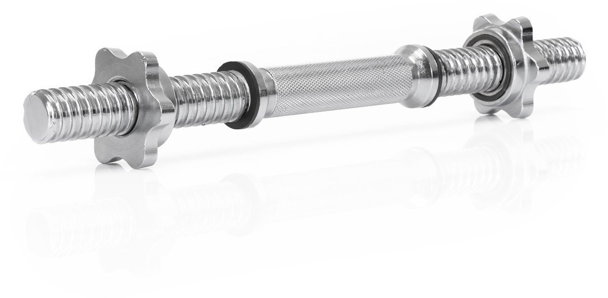 Actiget® Korte Halterstang - Barbell - Chroomstaal - 40 cm - 2.2 KG - 30 Ø MM