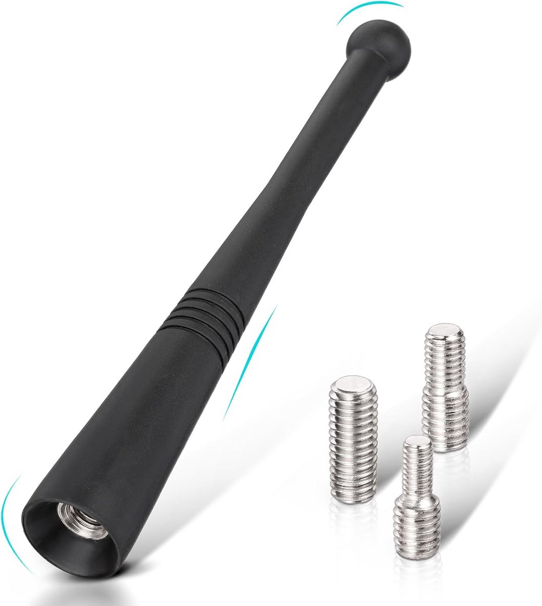 Universele Korte Dakantenne Auto 11 cm - FM/AM Radio Antenne met M6 M5 M4 Schroeven