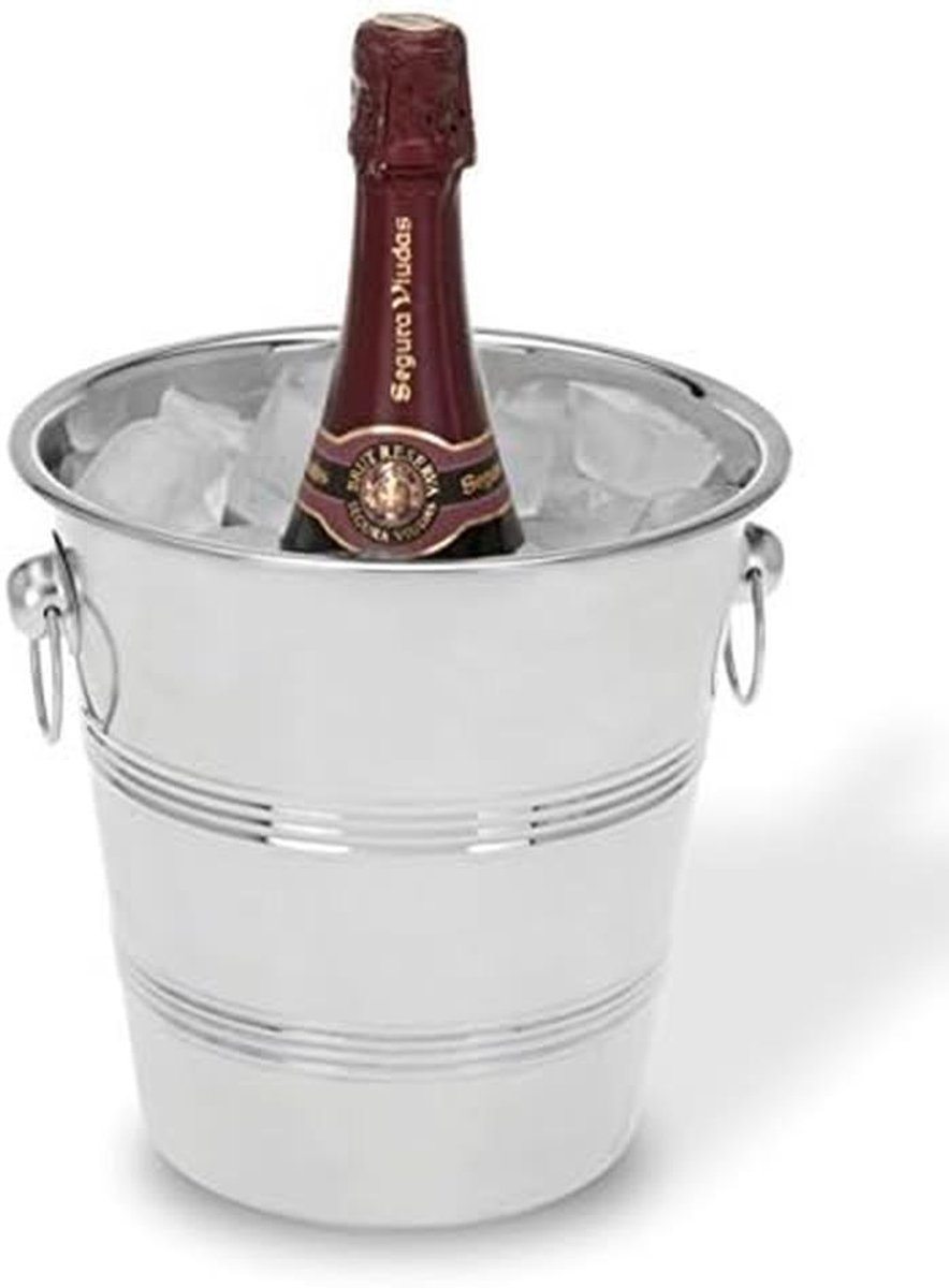 Roestvrijstalen Flessenkoeler 20,5 cm - Wijn, Champagne & Drank Koeler