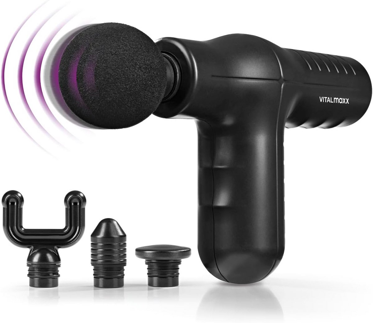 Elektrisch Mini Massagepistool met 4 Opzetstukken - 5 Intensiteitsstanden en Power Boost