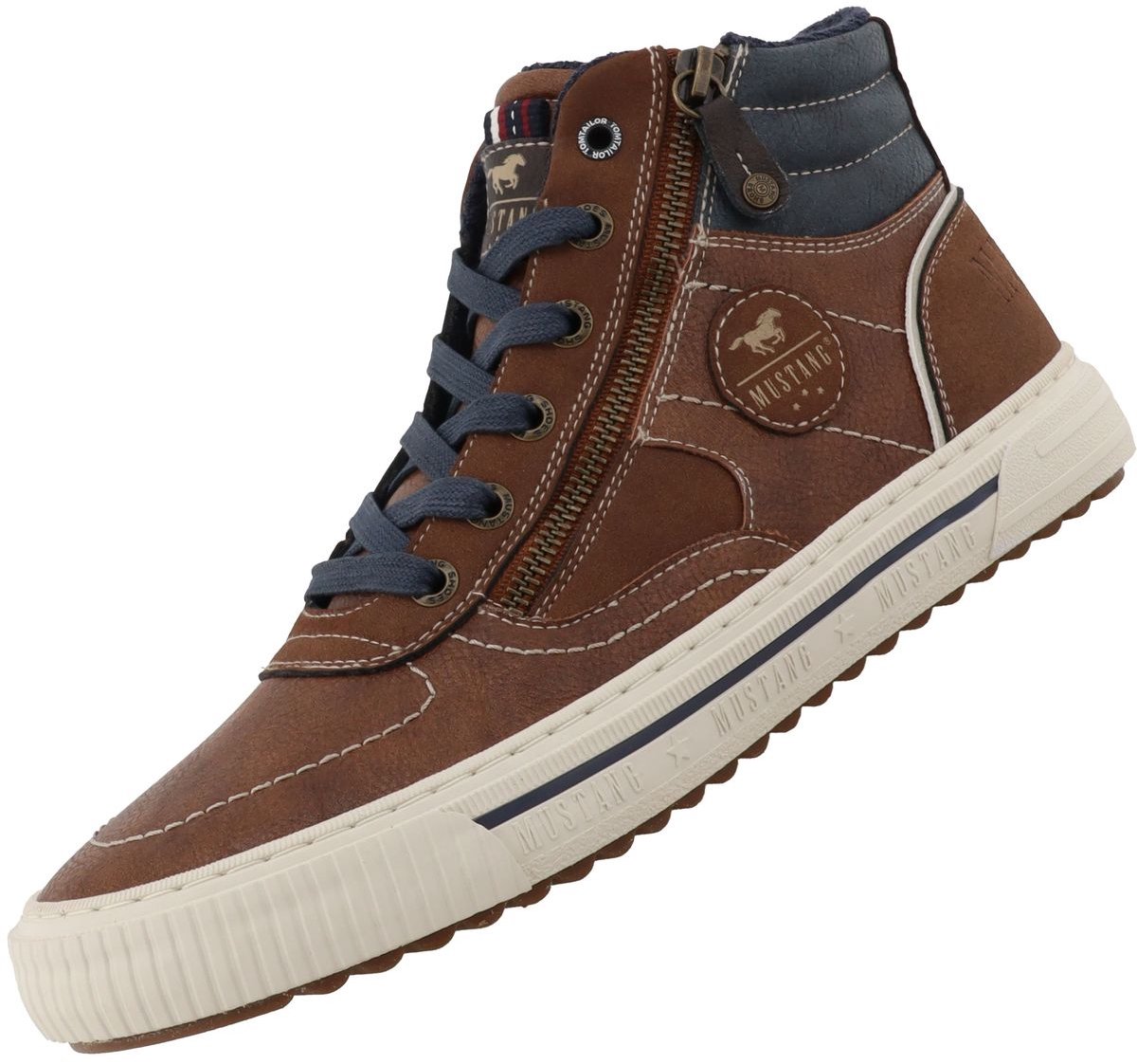 Mustang heren sneaker bruin