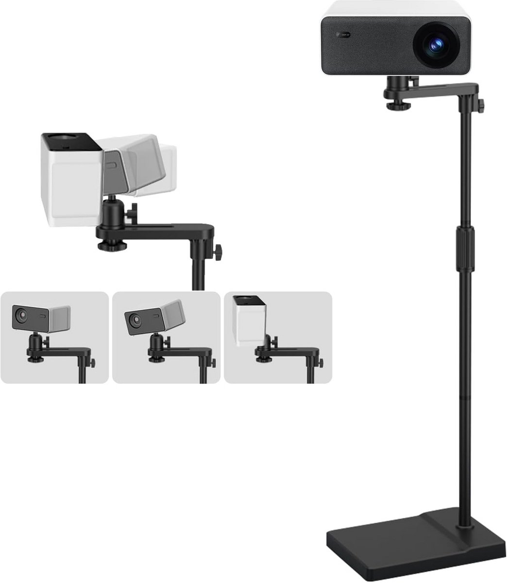 In Hoogte Verstelbare Beamer- en Projectorstandaard met 360° Draaiing