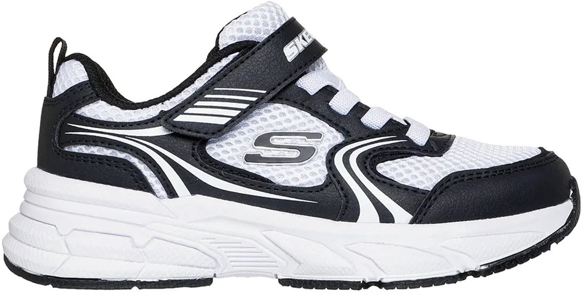 Skechers Retro Graph Black Pu / White Mesh