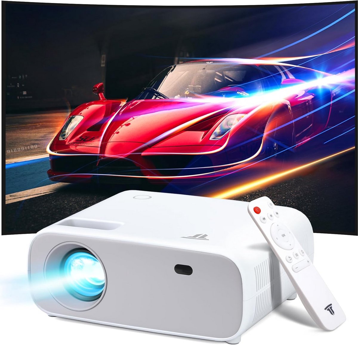 Draagbare Mini Beamer met 1080p Native Resolutie - Ondersteunt 4K