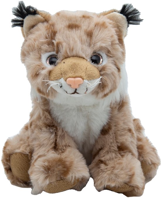 Cute since 1999 - Knuffel Lynx - Hurkende Lynx speelgoed - Baby knuffel - 17cm