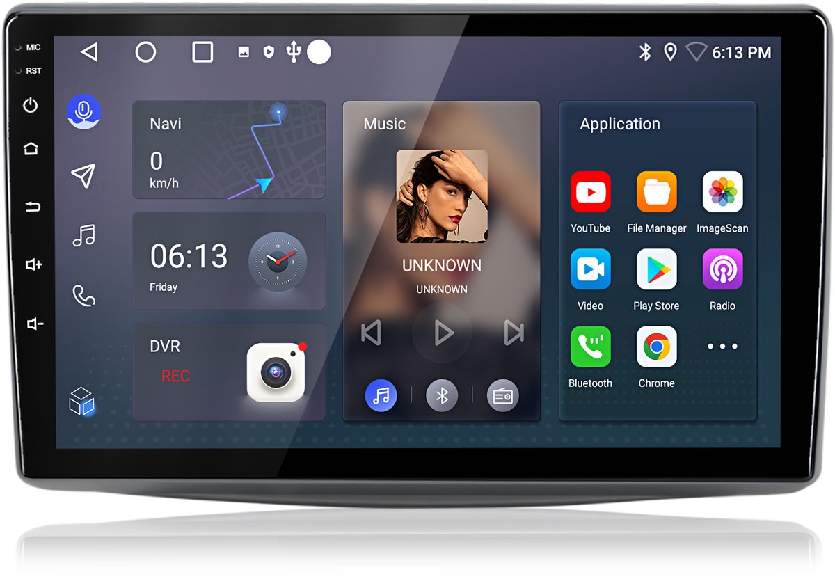 Junsun Android 15 Autoradio Geschikt Voor Alfa Romeo Mito (2008-2019) Accessoires, 4GB+64GB, Draadloze CarPlay & Andriod Auto, DAB+, GPS-navigatiesysteem, Bluetooth, Stuurwielbediening, WiFi, 9-inch Touchscreen, DSP, Octa-core processor