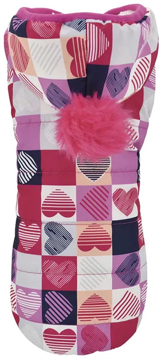 Nayeco Love Square Hondenjas Rood,Roze 50 cm
