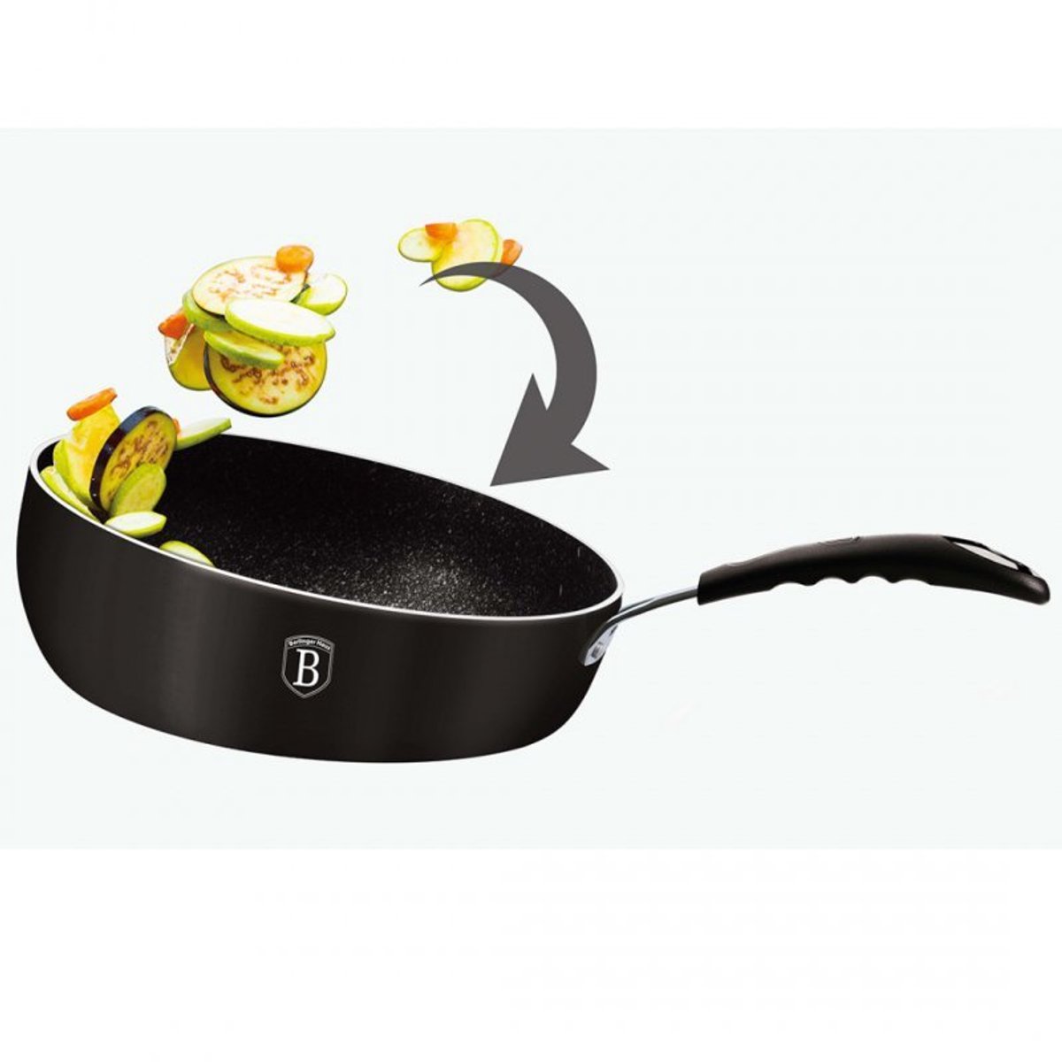 Berlinger Haus - 6120 - Flip Koekenpan - 26cm - zwart - professioneel