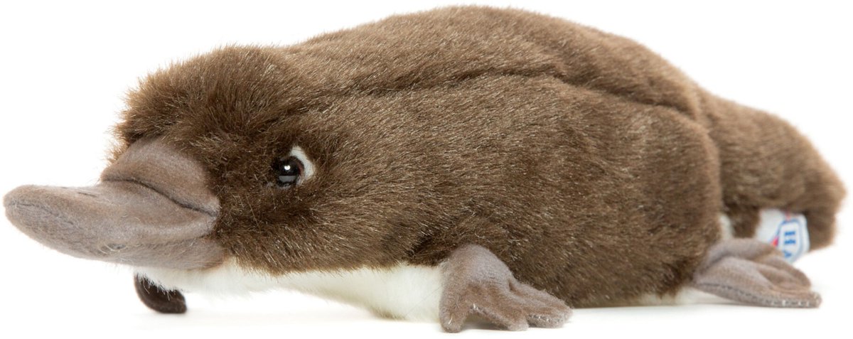 Hansa Pluche vogelbekdier knuffel - 30 cm - Realistisch dier - Cadeau