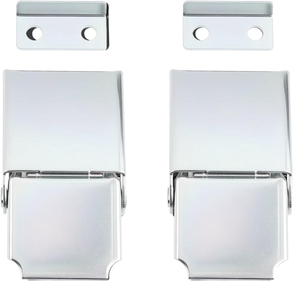 Allecto- Zilveren Borst Klink Lock - Borst Trunk - XC-816 - Geschikt voor Case Box - 2Pcs Zilveren Borst Klink Lock XC-816 47.3x26mm voor Case Box Borst Trunk