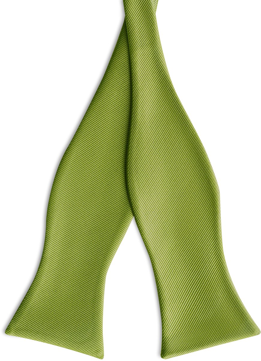 Zeegroene Zelfbinder Grosgrain Vlinderdas