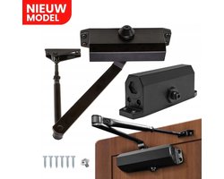 Deurdranger - Hydraulisch en Verstelbaar - Tot 75KG - Inclusief Bevestigingsset - Voor Binnen en Buiten - Hoge Kwaliteit