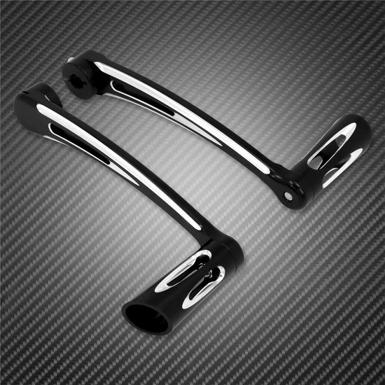 Versnellingspook Hendels - Schakelpedaal Set - Motorfiets Rijden - CNC 6061 T6 Aluminium - 500 g - Zwart — afbeelding 4