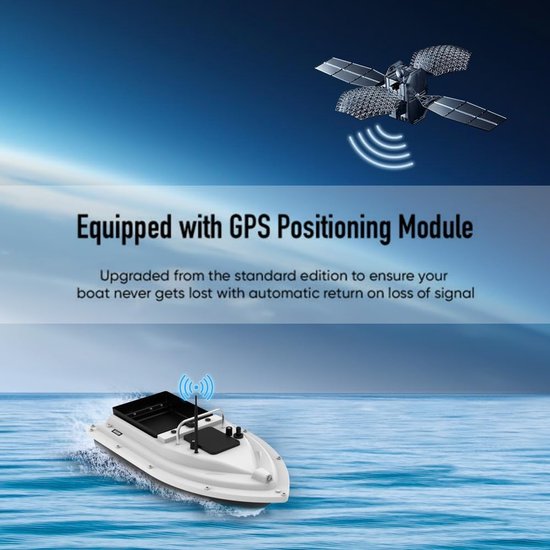 RC Voerboot - Visboot Afstandsbediend - Karper Vissen - GPS Locatie Opslag - 500M Bereik — afbeelding 4