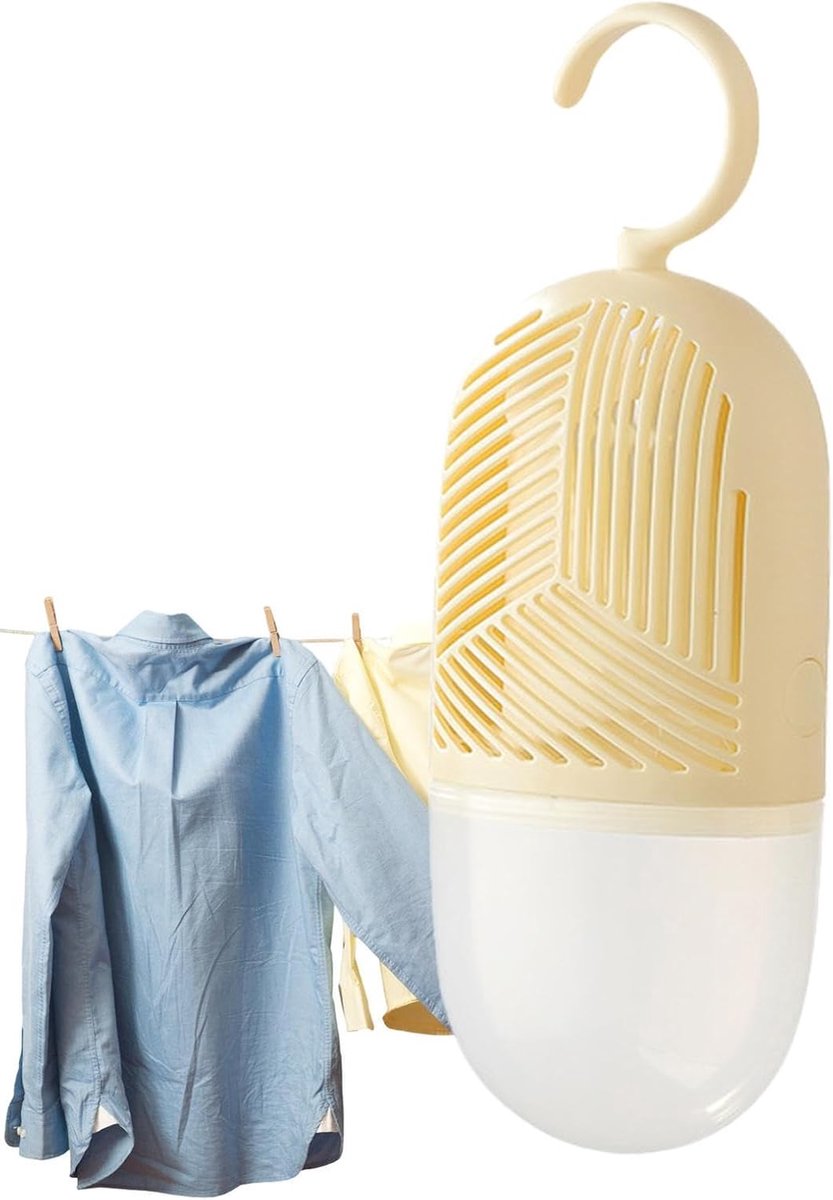 Vochtvreter Zak - Luchtontvochtiger - Kleding Droog - Herbruikbaar Wateropvang - 22 x 8.5 cm - Geel