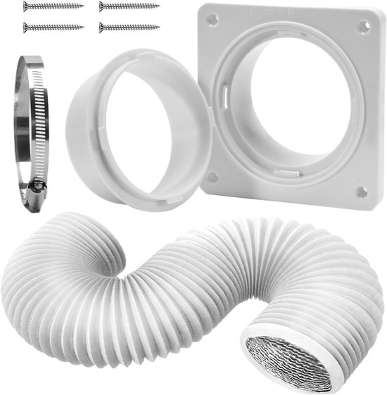Draagbare airco raam set 150cm – luchtafvoer kit ventilatie, universeel voor mobiele airco en afzuigventilatoren