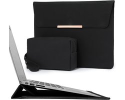 Originap 13,3-14 Zoll Laptophülle Tasche mit Ständer für MacBook Pro 14 M5/M4/M3/M2/M1 A3426 A3427 2026-2021, MacBook Air/Pro 13,3, 13,8-13,5 Surface Laptop, HP Spectre X360 13/14, Schwarz(Smiley)
