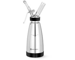 Slagroomapparaat - Slagroomspuit Dispenser - Desserts Maken - Inclusief 3 Mondjes - 05 Liter Capaciteit - Roestvrij Staal
