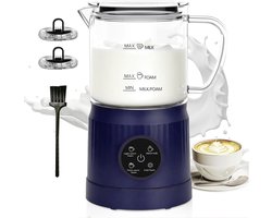 Melkopschuimer - Melkwarmer Stoomboot - Thuis Koffie Maken - 4-in-1 Functies - 13 oz Capaciteit - Wit
