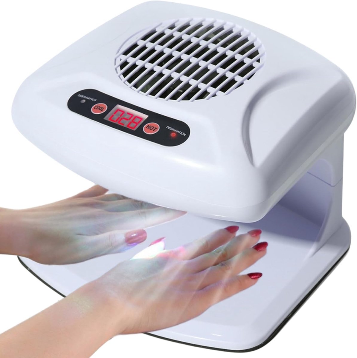 Nageldroger - Nagelföhn - Nagellak Drogen - Automatische Sensor - 145 x 155 x 185 cm - Wit